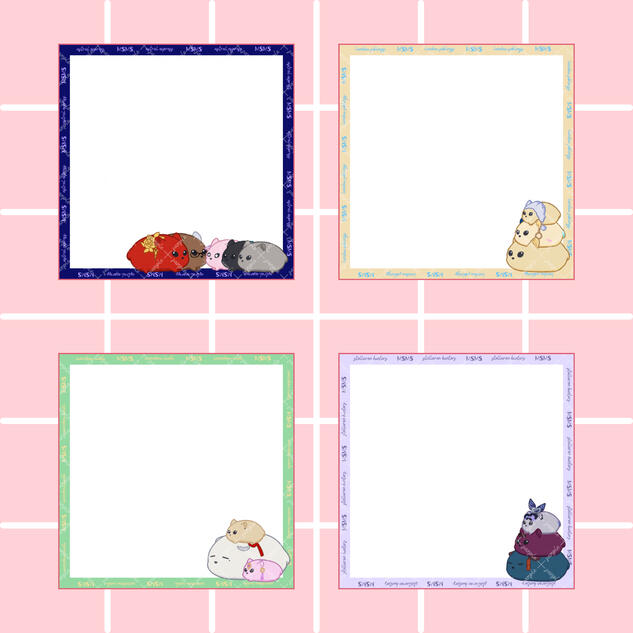 Kertas non-sticky Ukuran 8 x 8 cm) 50 lembar